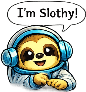 Hi, I'm Slothy — the SlothLabs mascot